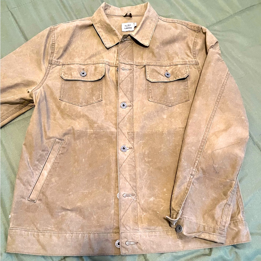 Flint & Tinder waxed trucker